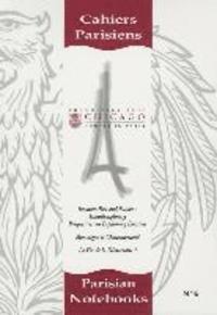 Francoise Meltzer - Cahiers Parisiens / Parisian Notebooks, No. 6, Häftad. Tillgänglighet: Tillfälligt slut