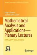 Mathematical Analysis and ApplicationsPlenary Lectures