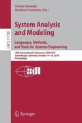 System Analysis and Modeling. Languages, Methods, and Tools for Systems Engineering
