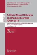 Artificial Neural Networks and Machine Learning  ICANN 2018