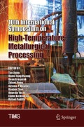 10th International Symposium on High-Temperature Metallurgical Processing
