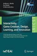 Interactivity, Game Creation, Design, Learning, and Innovation