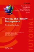 Privacy and Identity Management. The Smart Revolution