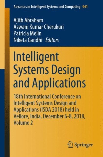 Niketa Gandhi, Patricia Melin, Aswani Kumar Cherukuri, Ajith Abraham - Intelligent Systems Design and Applications, E-bok