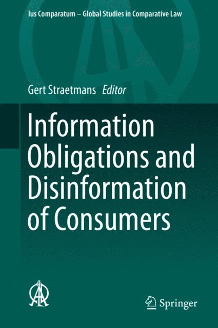 Gert Straetmans - Information Obligations and Disinformation of Consumers, E-bok