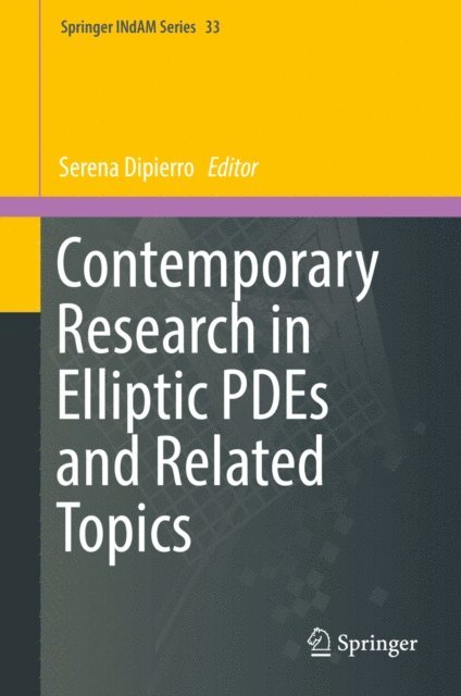 Serena Dipierro - Contemporary Research in Elliptic PDEs and Related Topics, E-bok