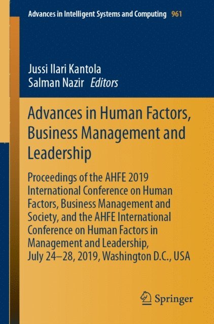 Salman Nazir, Jussi Ilari Kantola - Advances in Human Factors, Business Management and Leadership, E-bok