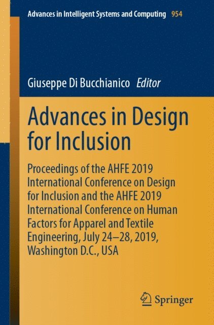Giuseppe Di Bucchianico - Advances in Design for Inclusion, E-bok