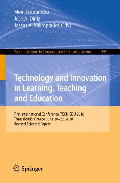 Tassos A. Mikropoulos, Jose A. Diniz, Meni Tsitouridou - Technology and Innovation in Learning, Teaching and Education, E-bok. Tillgänglighet: Lägg i varukorg