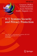 ICT Systems Security and Privacy Protection