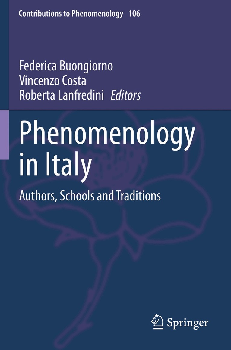 Federica Buongiorno, Vincenzo Costa, Roberta Lanfredini - Phenomenology in Italy, Häftad. Tillgänglighet: Lägg i varukorg