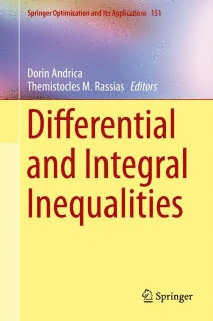 Themistocles M. Rassias, Dorin Andrica - Differential and Integral Inequalities, E-bok