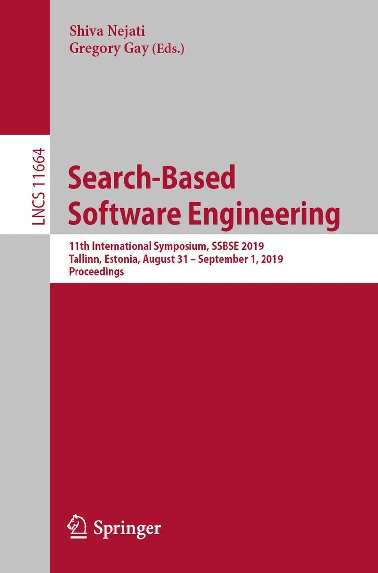 Shiva Nejati, Gregory Gay - Search-Based Software Engineering, Häftad