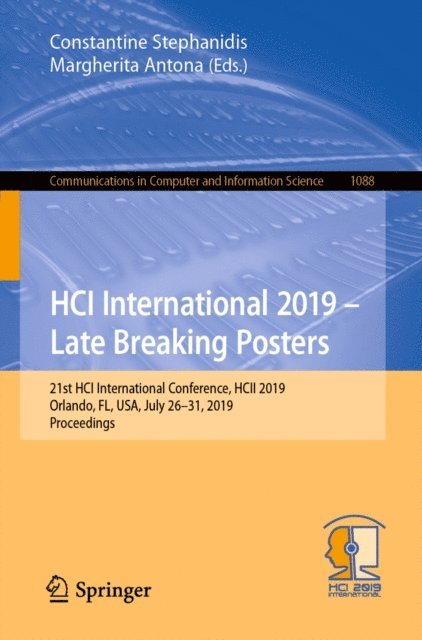 Margherita Antona, Constantine Stephanidis - HCI International 2019 - Late Breaking Posters, E-bok