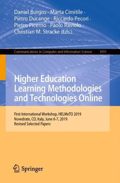 Christian M. Stracke, Paolo Raviolo, Pietro Picerno, Riccardo Pecori, Pietro Ducange, Marta Cimitile, Daniel Burgos - Higher Education Learning Methodologies and Technologies Online, E-bok