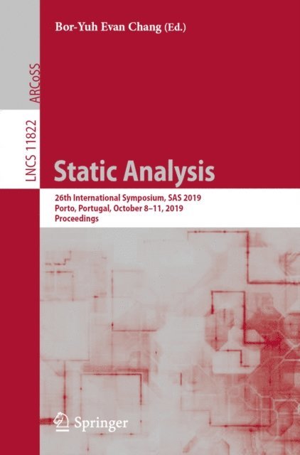Bor-Yuh Evan Chang - Static Analysis, E-bok