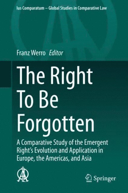 Franz Werro - Right To Be Forgotten, E-bok