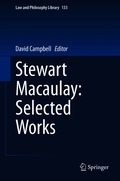 Stewart Macaulay: Selected Works