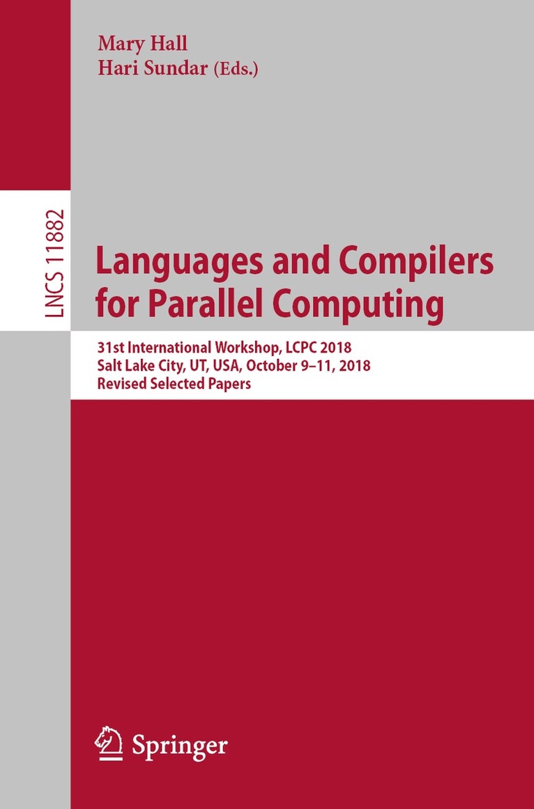 Mary Hall, Hari Sundar - Languages and Compilers for Parallel Computing, Häftad