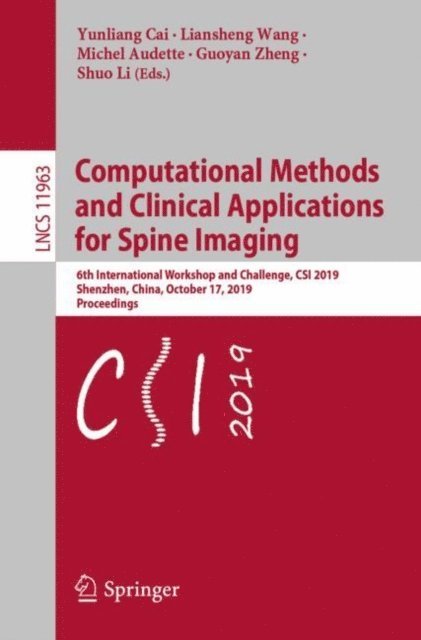 Shuo Li, Guoyan Zheng, Michel Audette, Liansheng Wang, Yunliang Cai - Computational Methods and Clinical Applications for Spine Imaging, E-bok