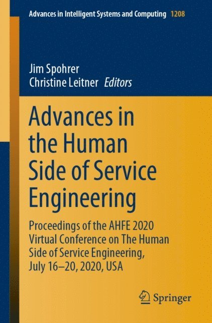 Christine Leitner, Jim Spohrer - Advances in the Human Side of Service Engineering, E-bok
