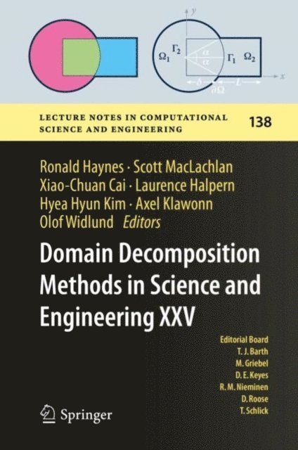 Olof Widlund, Axel Klawonn, Hyea Hyun Kim, Laurence Halpern, Xiao-Chuan Cai, Scott MacLachlan, Ronald Haynes - Domain Decomposition Methods in Science and Engineering XXV, E-bok