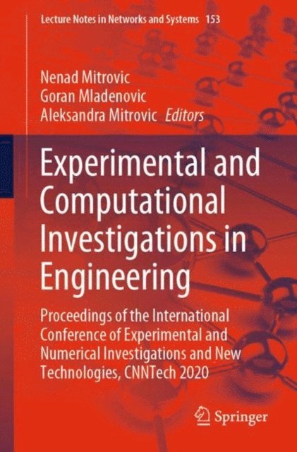 Aleksandra Mitrovic, Goran Mladenovic, Nenad Mitrovic - Experimental and Computational Investigations in Engineering, E-bok