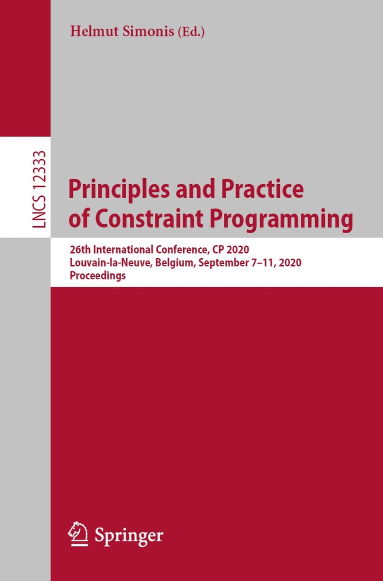 Helmut Simonis - Principles and Practice of Constraint Programming, Häftad