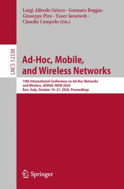 Claudia Campolo, Yaser Jararweh, Giuseppe Piro, Gennaro Boggia, Luigi Alfredo Grieco - Ad-Hoc, Mobile, and Wireless Networks, E-bok