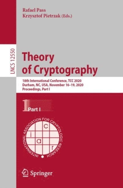 Krzysztof Pietrzak, Rafael Pass - Theory of Cryptography, E-bok