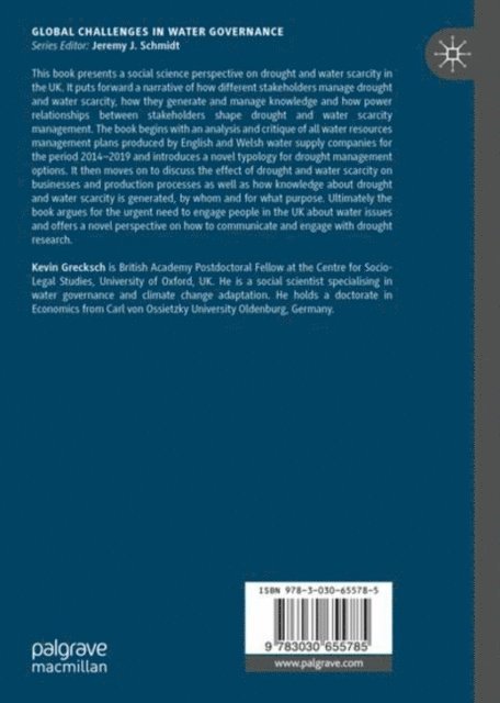 Kevin Grecksch - Drought and Water Scarcity in the UK, E-bok