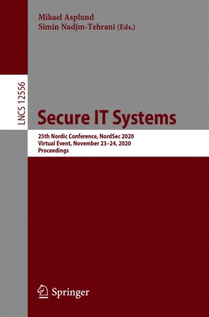 Simin Nadjm-Tehrani, Mikael Asplund - Secure IT Systems, E-bok
