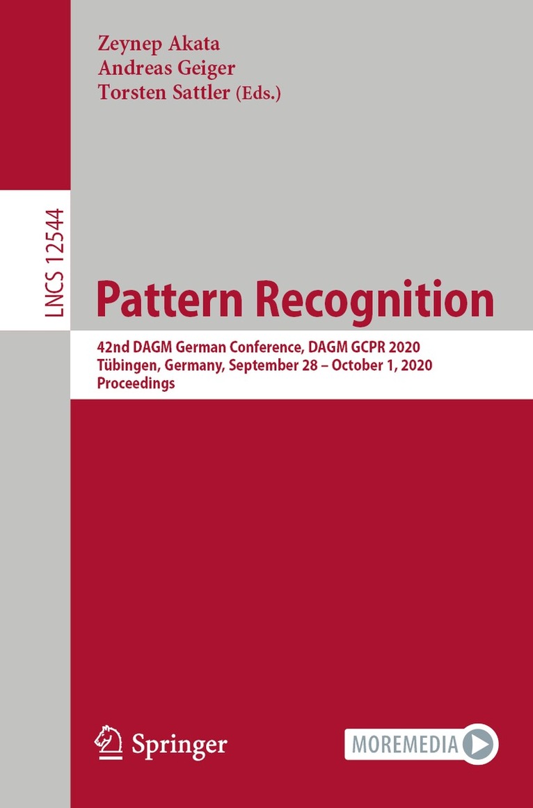 Zeynep Akata, Andreas Geiger, Torsten Sattler - Pattern Recognition, Häftad