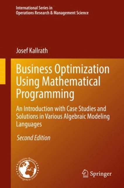 Josef Kallrath - Business Optimization Using Mathematical Programming, E-bok