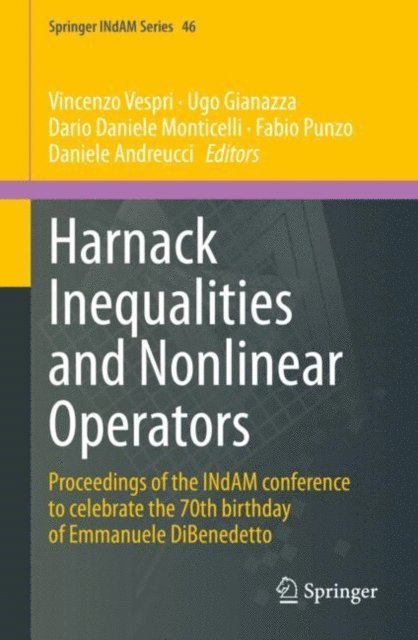 Daniele Andreucci, Fabio Punzo, Dario Daniele Monticelli, Ugo Gianazza, Vincenzo Vespri - Harnack Inequalities and Nonlinear Operators, E-bok