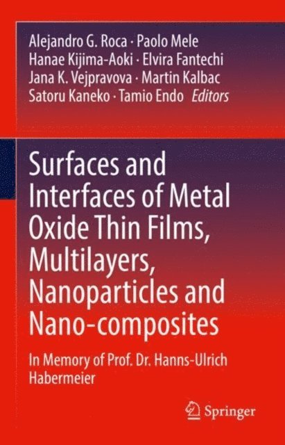 Tamio Endo, Satoru Kaneko, Martin Kalbac, Jana K. Vejpravova, Elvira Fantechi, Hanae Kijima-Aoki, Paolo Mele, Alejandro G. Roca - Surfaces and Interfaces of Metal Oxide Thin Films, Multilayers, Nanoparticles and Nano-composites, E-bok
