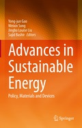 Advances in Sustainable Energy