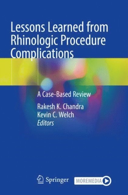 Kevin C. Welch, Rakesh K. Chandra - Lessons Learned from Rhinologic Procedure Complications, E-bok. Tillgänglighet: Lägg i varukorg