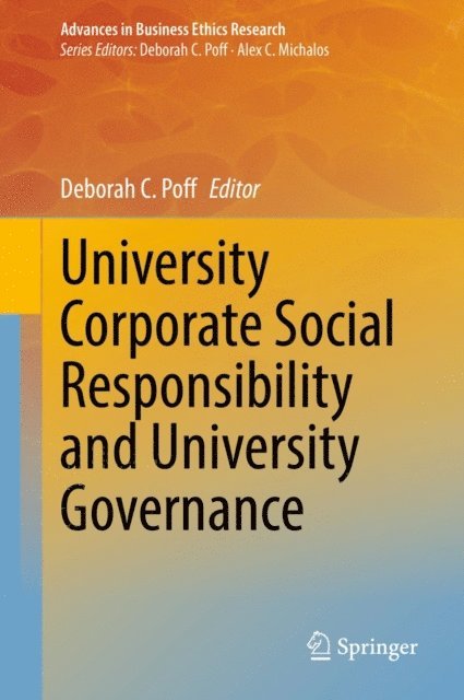 Deborah C. Poff - University Corporate Social Responsibility and University Governance, E-bok