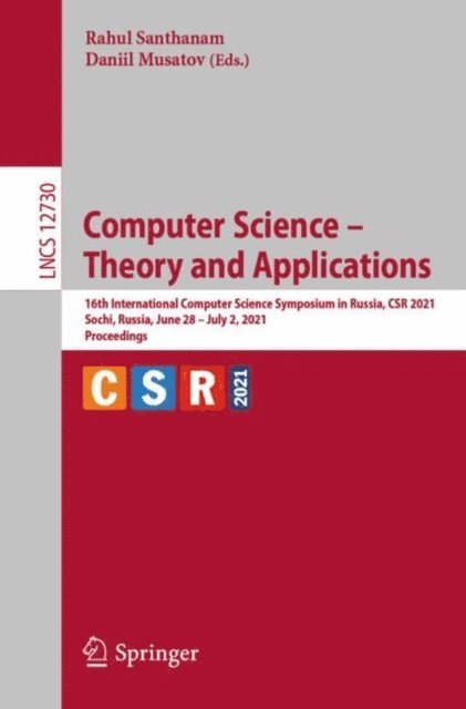 Daniil Musatov, Rahul Santhanam - Computer Science - Theory and Applications, E-bok