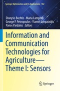Information and Communication Technologies for Agriculture-Theme I: Sensors