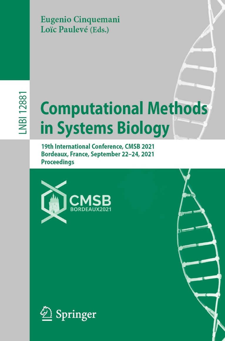 Eugenio Cinquemani, Loïc Paulevé - Computational Methods in Systems Biology, Häftad