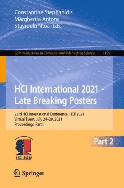 Stavroula Ntoa, Margherita Antona, Constantine Stephanidis - HCI International 2021 - Late Breaking Posters, E-bok
