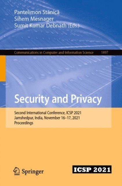 Sumit Kumar Debnath, Sihem Mesnager, Pantelimon Stanica - Security and Privacy, E-bok