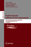 Product-Focused Software Process Improvement