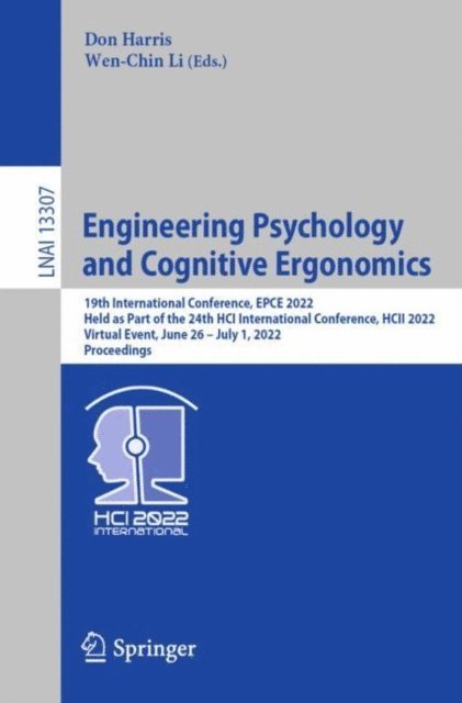 Wen-Chin Li, Don Harris - Engineering Psychology and Cognitive Ergonomics, E-bok
