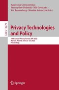 Privacy Technologies  and Policy