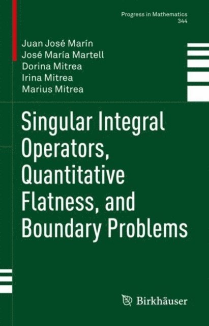Marius Mitrea, Irina Mitrea, Dorina Mitrea, Jose Maria Martell, Juan Jose Marin - Singular Integral Operators, Quantitative Flatness, and Boundary Problems, E-bok