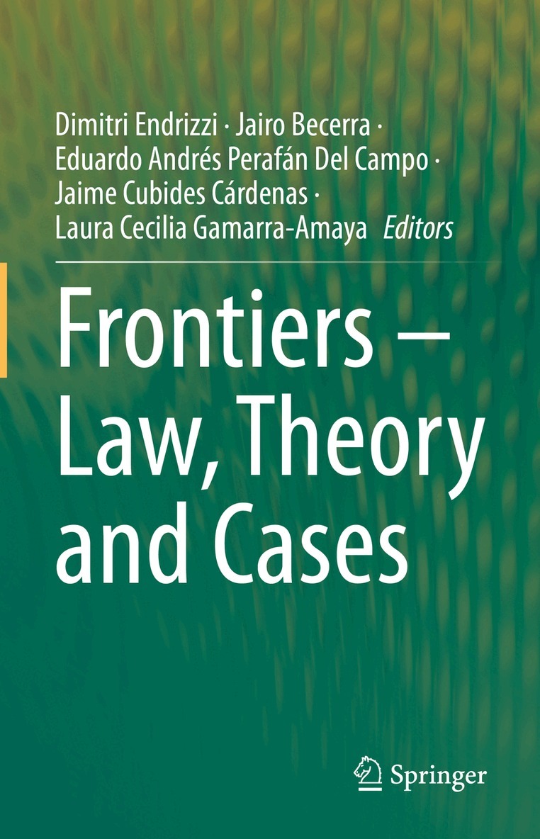 Dimitri Endrizzi, Jairo Becerra, Eduardo Andrés Perafán Del Campo, Jaime Cubides Cárdenas, Laura Cecilia Gamarra-Amaya - Frontiers – Law, Theory and Cases, Inbunden