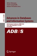 Advances in Databases and Information Systems